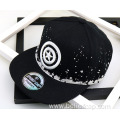 custom black blank snapback hat cap